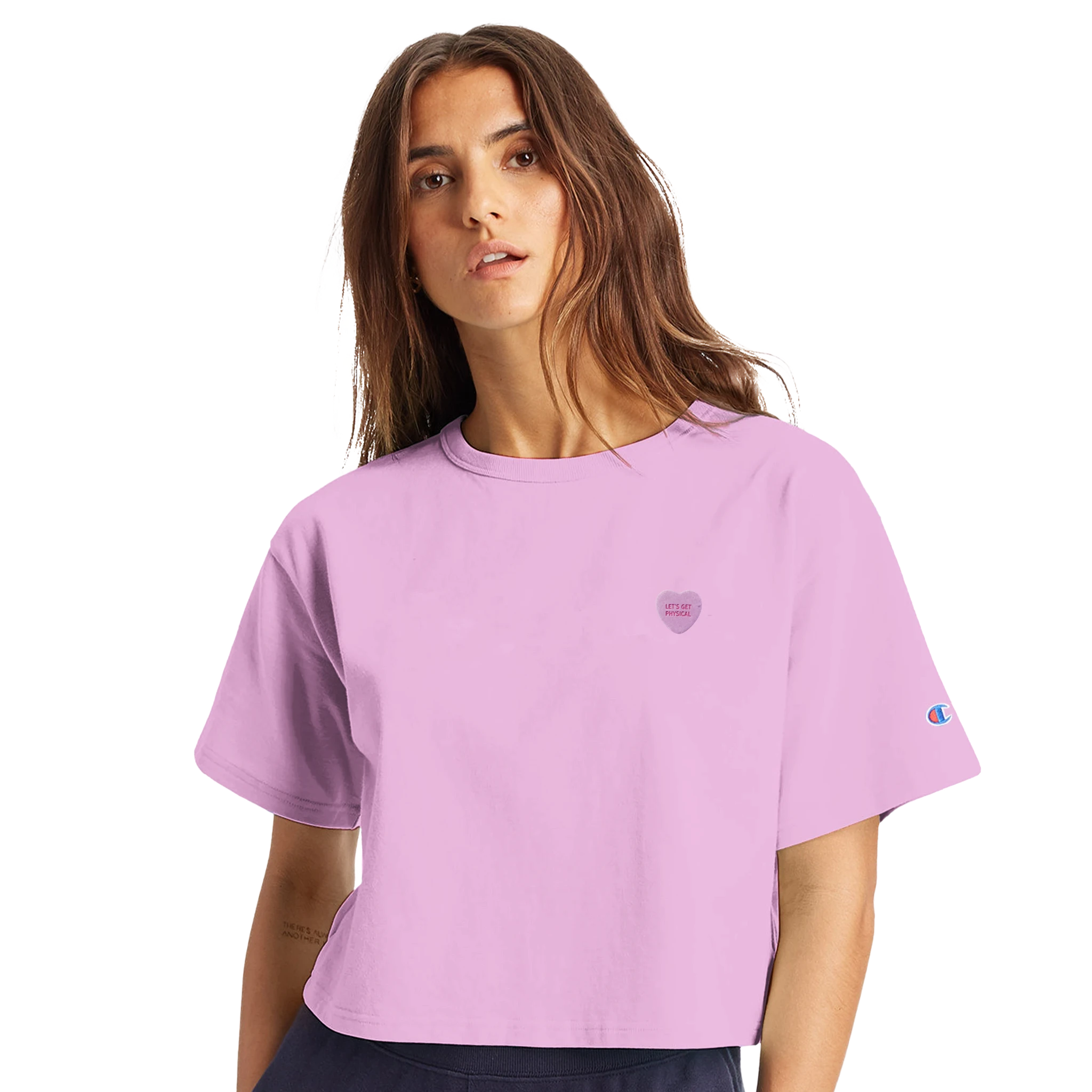 Champion® x Cardio Flashdance® PHYSICAL Cropped Tee — Sweethearts Collection